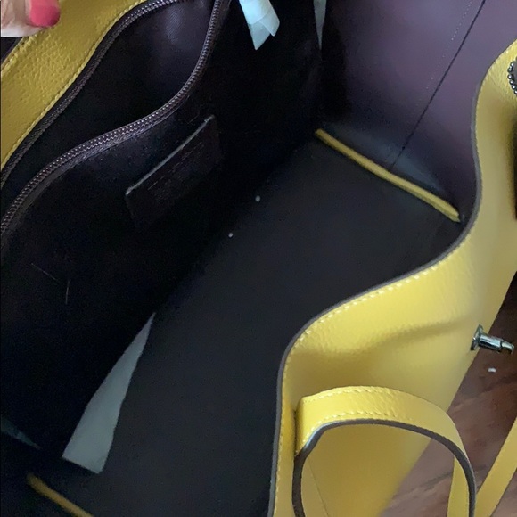 NEW! Gold leather coach bag - Picture 4 of 8